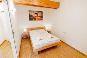Ein Bett oder Betten in einem Zimmer der Unterkunft Boardinghouse Steinen