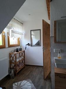 Kuchyň nebo kuchyňský kout v ubytování Fewo ,Sonnenstübchen,