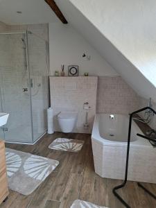 Koupelna v ubytování Fewo ,Sonnenstübchen,