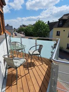 Balkón nebo terasa v ubytování Fewo ,Sonnenstübchen,