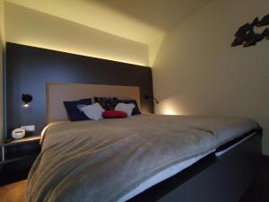 Postel nebo postele na pokoji v ubytování Moin im Deichgraf