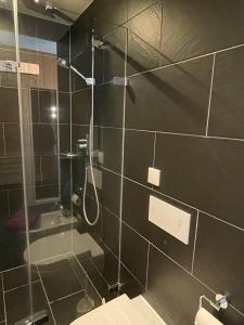 Koupelna v ubytování Moin im Deichgraf