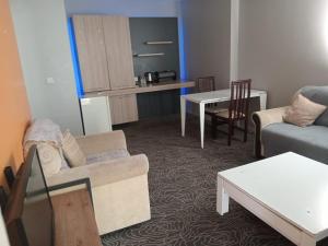 a living room with two couches and a table at Hanzade Turizm in Istanbul