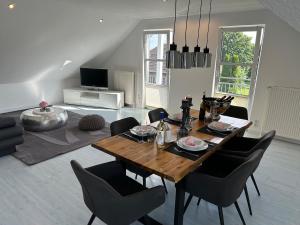 Posezení v ubytování Ferienwohnung Enna