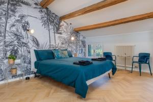 Ένα ή περισσότερα κρεβάτια σε δωμάτιο στο Design Luxury Flat, Privacy & Comfort a Vicenza