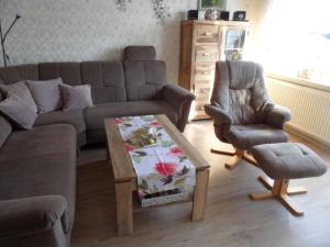 Χώρος καθιστικού στο Ferienwohnung Friedel