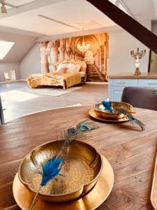 Χώρος καθιστικού στο Ambiente Deluxe Wellness mit Sauna +4 φωτογραφίες