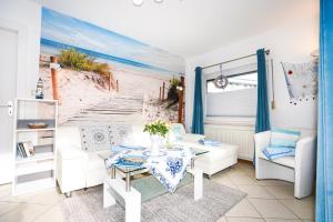 Χώρος καθιστικού στο Haus Strandperle Bungalow