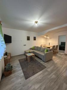 Televízia a/alebo spoločenská miestnosť v ubytovaní Apartmani Poljančić