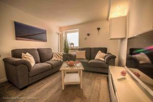 Χώρος καθιστικού στο Ferienhaus Rose