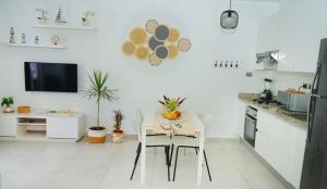 Kuchyň nebo kuchyňský kout v ubytování Estrella Dominicus Apartamento - Bayahibe