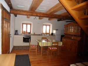 Kuchyň nebo kuchyňský kout v ubytování Ferienwohnung