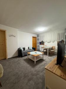 Χώρος καθιστικού στο Ferienwohnung im 3 Stock mit Moselblick