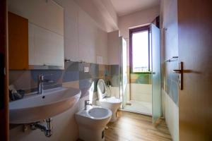 Koupelna v ubytování Hotel-Pensione 4 Stagioni