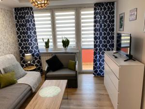 Χώρος καθιστικού στο Apartament Majowy