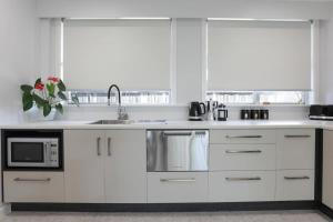 Køkken eller tekøkken på Kia Ora Apartment