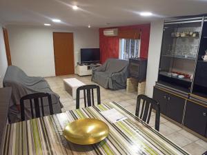 Posezení v ubytování Chalet con piscina LUA HOME