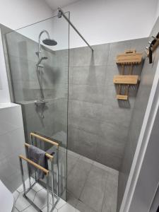 Koupelna v ubytování Apartament Prima