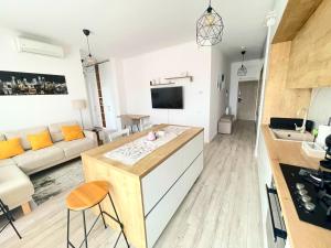 Η κουζίνα ή μικρή κουζίνα στο Patris Apartment Oradea