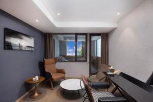 Χώρος καθιστικού στο Atour Hotel Gangding Metro Station Taikoo Hui Tianhe Guangzhou