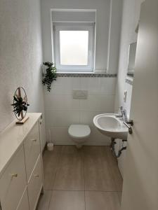 Koupelna v ubytování Aarberg Lounge