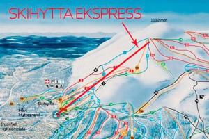 a map of skirlling stress on a mountain at Trysilmountainlodge in Hovi