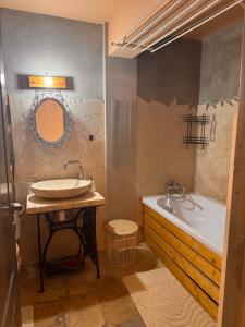Koupelna v ubytování Apartament Maria