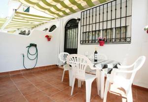 A patio or other outdoor area at Albatros Playa Club