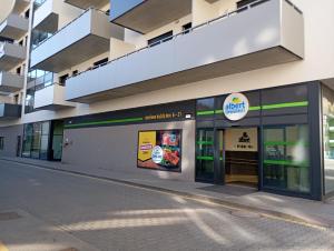 an exterior view of a building at Nový apartmán v centru, soukromé parkování in Brno
