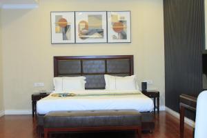 Omna Addis Hotel客房内的一张或多张床位
