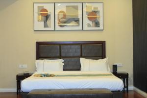 Omna Addis Hotel客房内的一张或多张床位