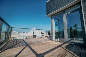 Μπαλκόνι ή βεράντα στο Monikos apartamentai Šventosios vartai 14K