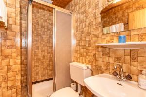 Koupelna v ubytování Ferienhaus Alpenrose