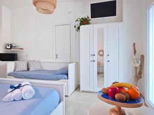 Postel nebo postele na pokoji v ubytování Casa del mare