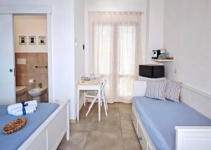 Postel nebo postele na pokoji v ubytování Casa del mare