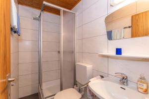 Koupelna v ubytování Ferienhaus Alpenrose