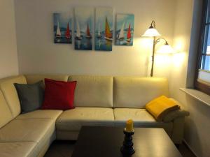 Et opholdsområde på Ferienhaus Dünenwald 2