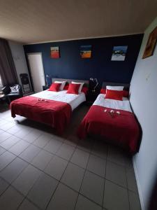 Ένα ή περισσότερα κρεβάτια σε δωμάτιο στο B&B De Linde