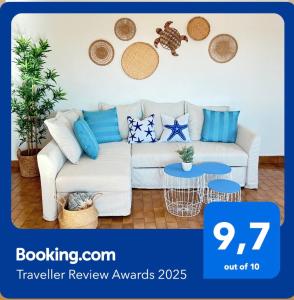 Χώρος καθιστικού στο MAREA Algarve - Sea view cozy sunny apartment in Alvor