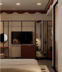 Sjónvarps- og/eða afþreyingartæki á Bazaar Hotel