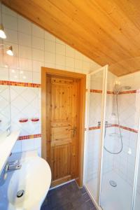 Koupelna v ubytování Ferienhaus Strandkorb