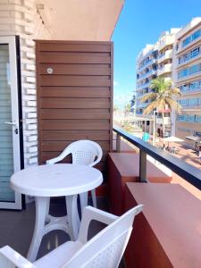 A balcony or terrace at Sagasta BeachFront Balcony by Canary365