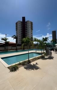 Bazén v ubytování Apto 2 Qtos Vista Mar + Piscina + Conforto Total João Pessoa nebo v jeho okolí
