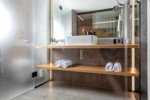 Design-Chalet with Garden, Pool, Spa & Restaurant的一间浴室