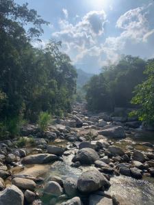 Příroda nedaleko venkovského domu