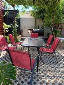 Patio nebo venkovní prostory v ubytování D'Charrúas Cabañas Chajarí