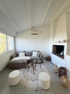 Χώρος καθιστικού στο Superbe maison F5 avec vue mer - Plage à 5 min - Climatisation - Wifi gratuit