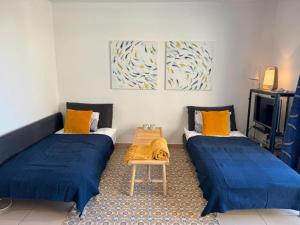 Ένα ή περισσότερα κρεβάτια σε δωμάτιο στο Somptueux T3 vue unique, pisicne