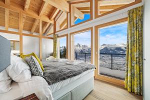 Postel nebo postele na pokoji v ubytování Chalet Ibex, à côté de la piste de Veysonnaz