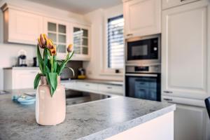 Köök või kööginurk majutusasutuses Penthouse in den Bergen